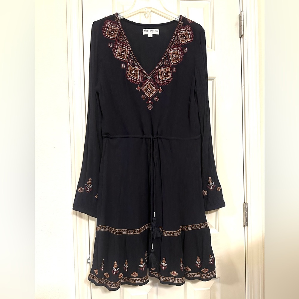 Idyllwind by Miranda Lambert Long Sleeve Black Western Dress Size XL